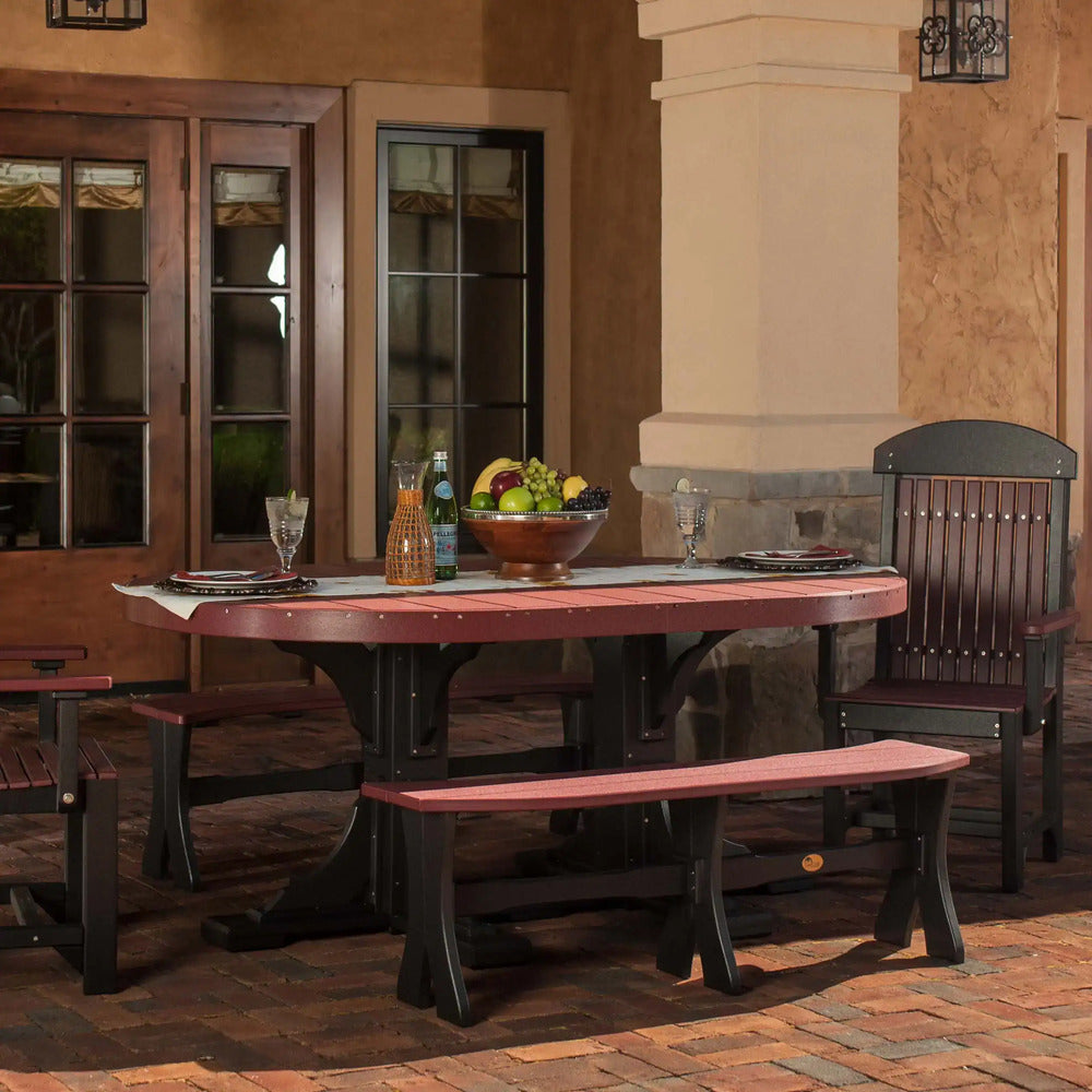 LuxCraft Urban 4' x 6' Oval Dining Table - Counter Height