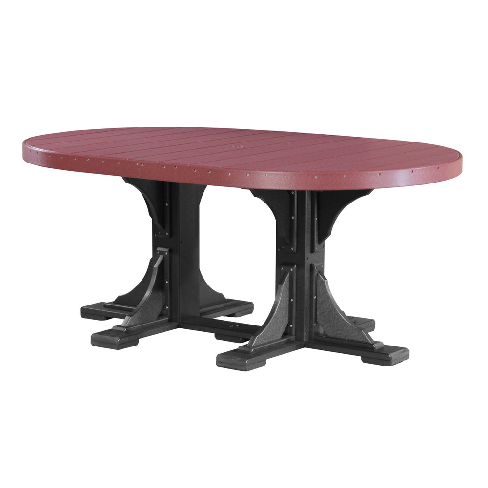 LuxCraft Urban 4' x 6' Oval Dining Table - Counter Height