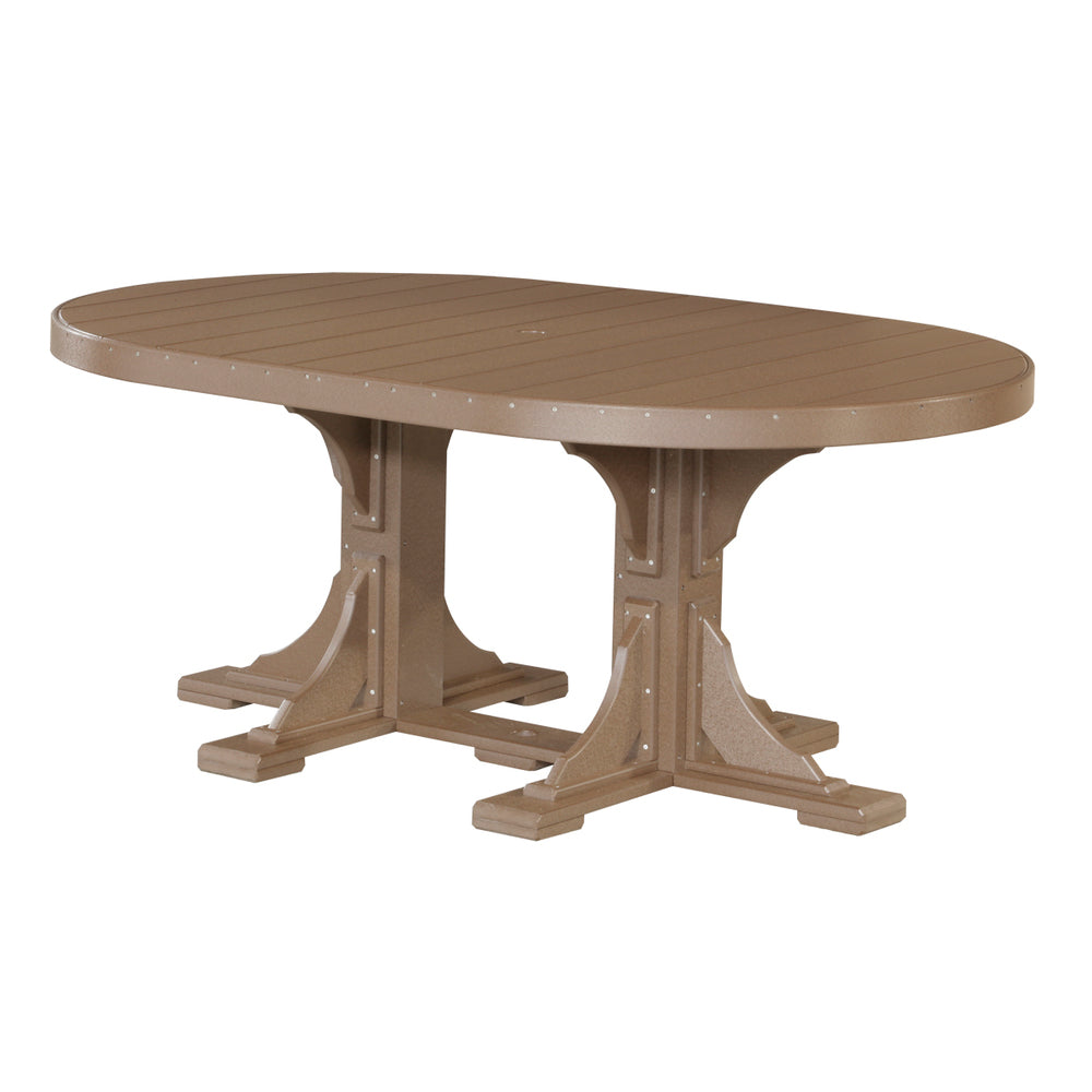 LuxCraft Urban 4' x 6' Oval Dining Table - Dining Height