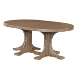 LuxCraft Urban 4' x 6' Oval Dining Table - Dining Height