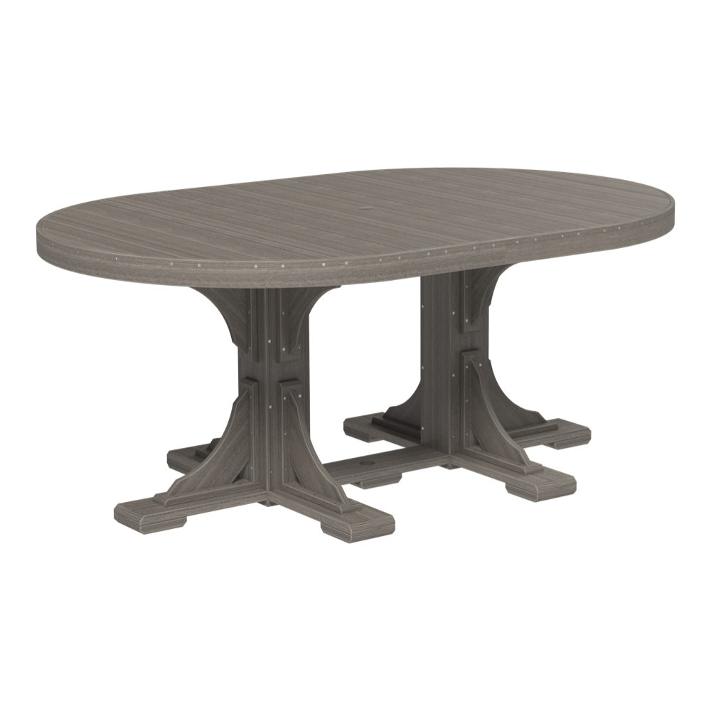 LuxCraft Urban 4' x 6' Oval Dining Table - Counter Height