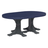 LuxCraft Urban 4' x 6' Oval Dining Table - Dining Height