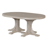 LuxCraft Urban 4' x 6' Oval Dining Table - Bar Height