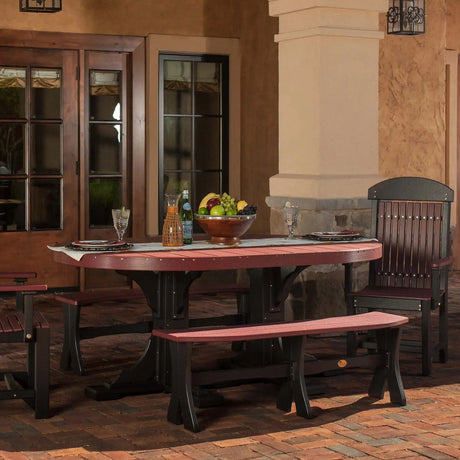 LuxCraft Urban 4' x 6' Oval Dining Table - Dining Height