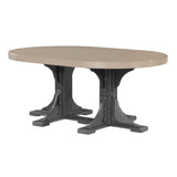 LuxCraft Urban 4' x 6' Oval Dining Table - Dining Height