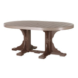 LuxCraft Urban 4' x 6' Oval Dining Table - Dining Height