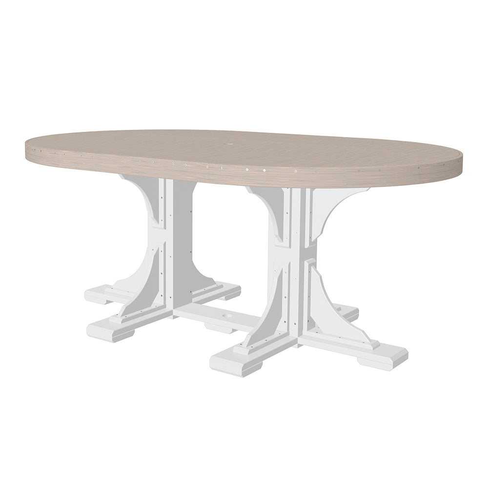 LuxCraft Urban 4' x 6' Oval Dining Table - Bar Height