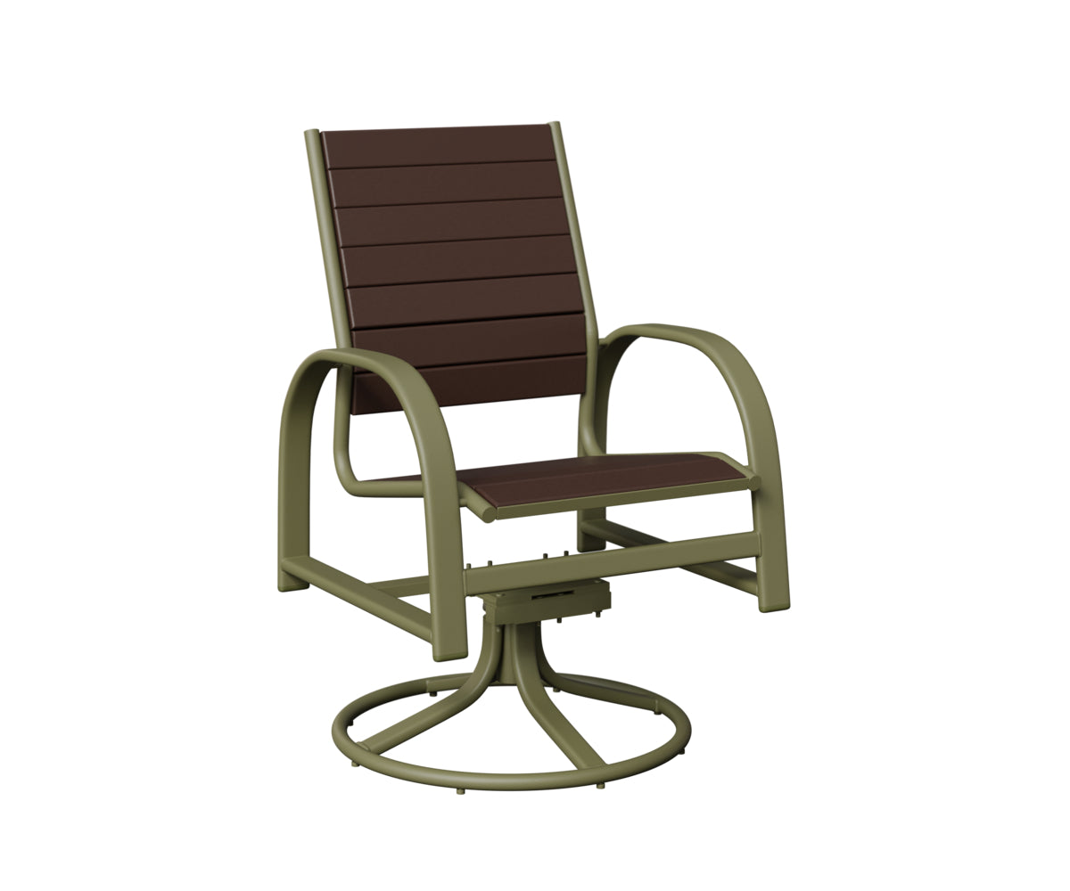 Berlin Gardens Murphy Poly Swivel Rocker Dining Chair