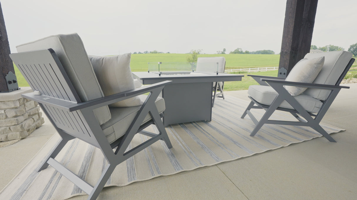 Berlin Gardens MGP Numa 47" Square Fire Pit Table