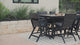 Berlin Gardens MGP Hudson Bar Height 40" x 70" Rectangle Table with Hammered Top