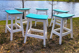Berlin Gardens 6 Saddle Counter Stools Package Set