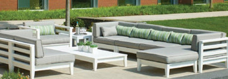 Seaside Casual 9 Piece Deep Seating Cambridge Collection - SC9PDSCC-34 