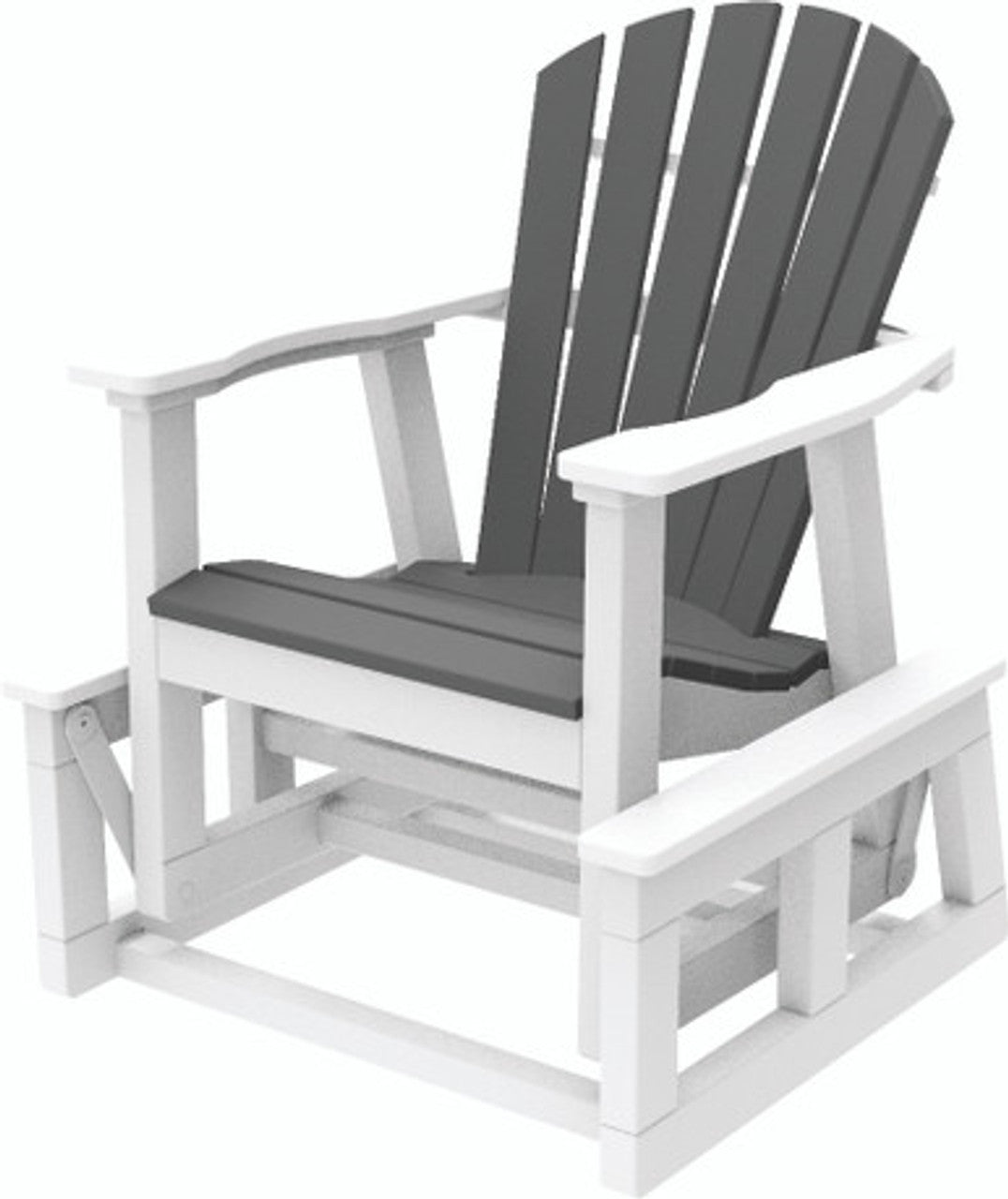 Seaside Casual Adirondack Shellback Single Glider - SC-116 