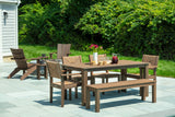 Seaside Casual Greenwich 60" Dining Bench Slatted - SC-603S 2