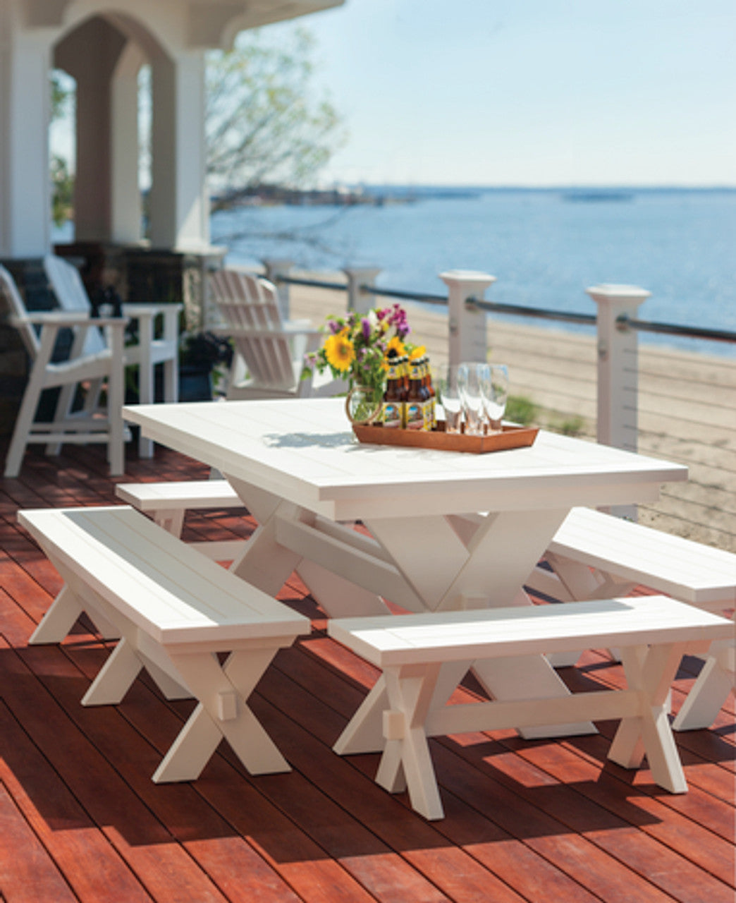Seaside Casual Sonoma 76" Dining Bench - SC-071 6