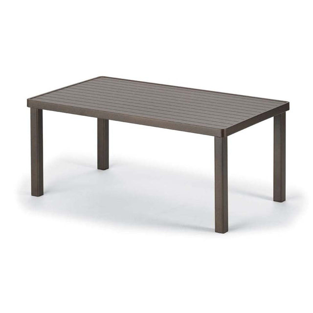 Telescope 24" x 42" Aluminum Slat Coffee Table - 3010 