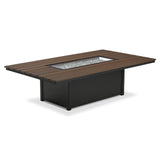 Telescope 48" x 84" Rectangular Rustic Top Fire Table - 6F30 3