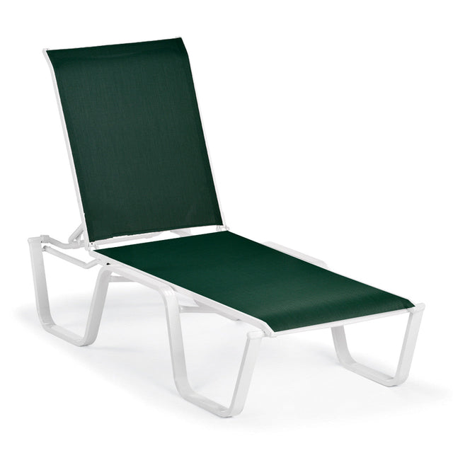 Telescope Aruba Sling Four-Position Lay-flat Stacking Armless Chaise - 5A20 
