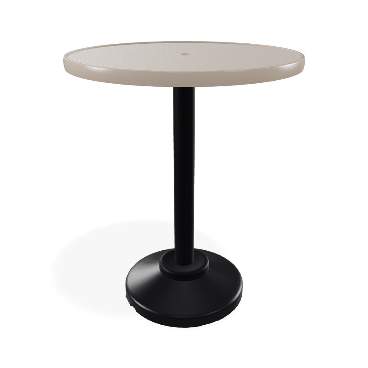 Telescope Balcony Height 30" Round Value Hammered Top Table w/ 80lb Pedestal - T980-3P20BAS 