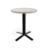 Telescope Balcony Height 30" Round Value hammered Top Table w/ Pedestal - T980-3X20BAS 
