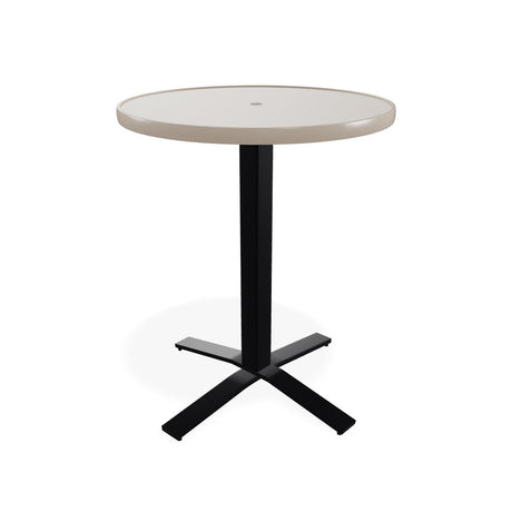 Telescope Balcony Height 30" Round Value hammered Top Table w/ Pedestal - T980-3X20BAS 