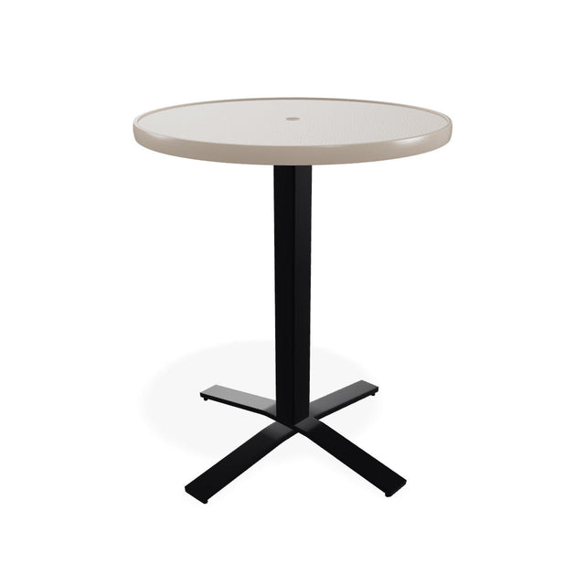 Telescope Balcony Height 30" Round Value hammered Top Table w/ Pedestal - T980-3X20BAS 