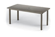 Telescope Balcony Height 42" x 84" Rectangular Aluminum Slat Top Table - 3020-38100LG 