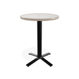 Telescope Bar Height 30" Round Value Hammered Top Table w/ Pedestal - T980-4X20BAS 