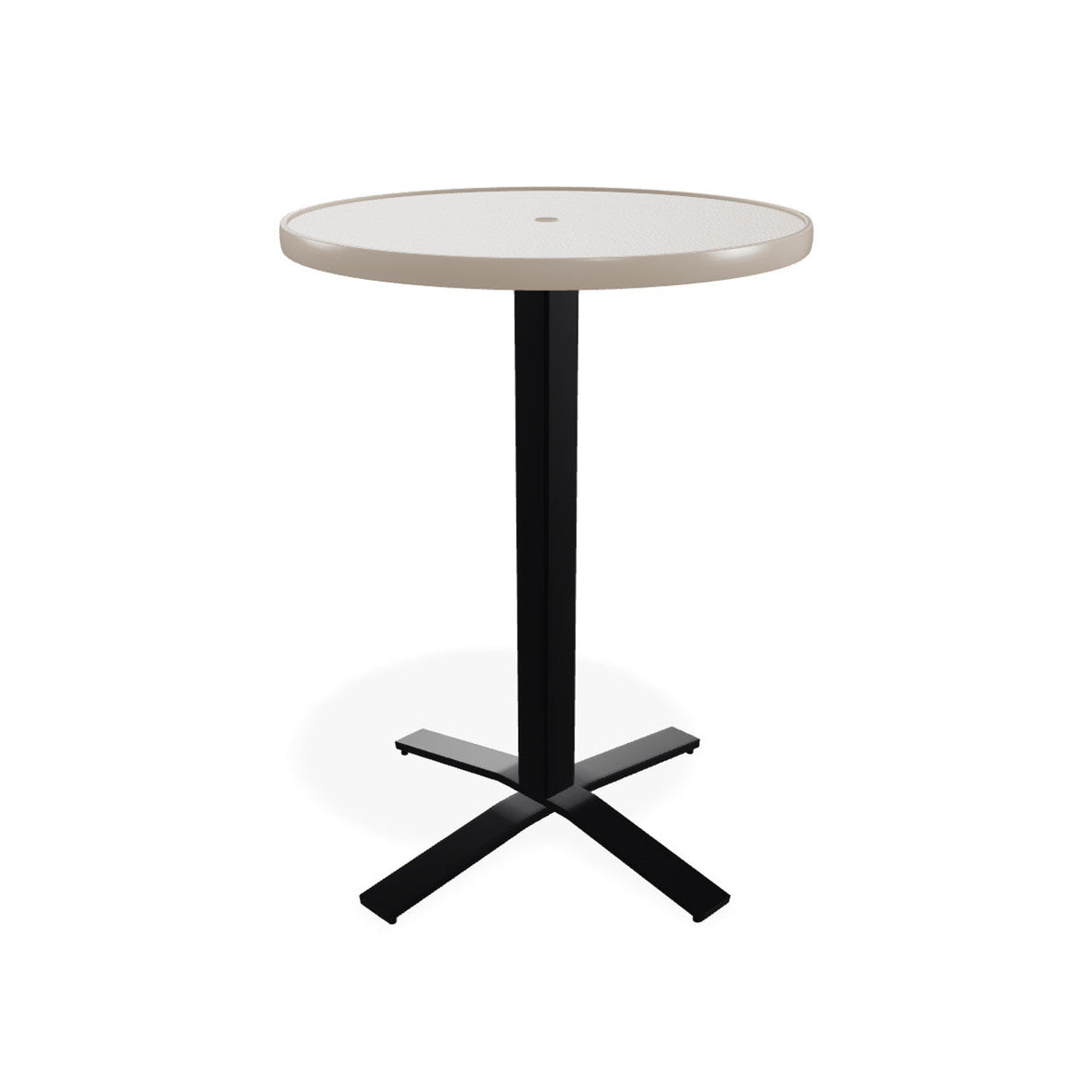 Telescope Bar Height 30" Round Value Hammered Top Table w/ Pedestal - T980-4X20BAS 