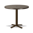 Telescope Bar Height 36" Round Aluminum Slat Top Table w/ Pedestal - 3230-4X20BAS 