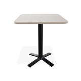 Telescope Bar Height 36" Square Aluminum Slat Top Table w/ Pedestal - 3180-4X20BAS 