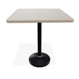 Telescope Bar Height 36" Square Value Hammered Table w/ 80lb Pedestal - T930-4P20BAS 