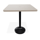 Telescope Bar Height 36" Square Value Hammered Table w/ 80lb Pedestal - T930-4P20BAS 