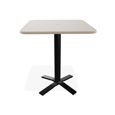 Telescope Bar Height 36" Square Value Hammered Table w/ Pedestal - T930-4X20BAS 