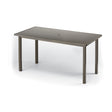 Telescope Bar Height 42" x 84" Rectangular Aluminum Slat Top Table - 3020-38000LG 