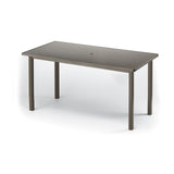 Telescope Bar Height 42" x 84" Rectangular Aluminum Slat Top Table - 3020-38000LG 