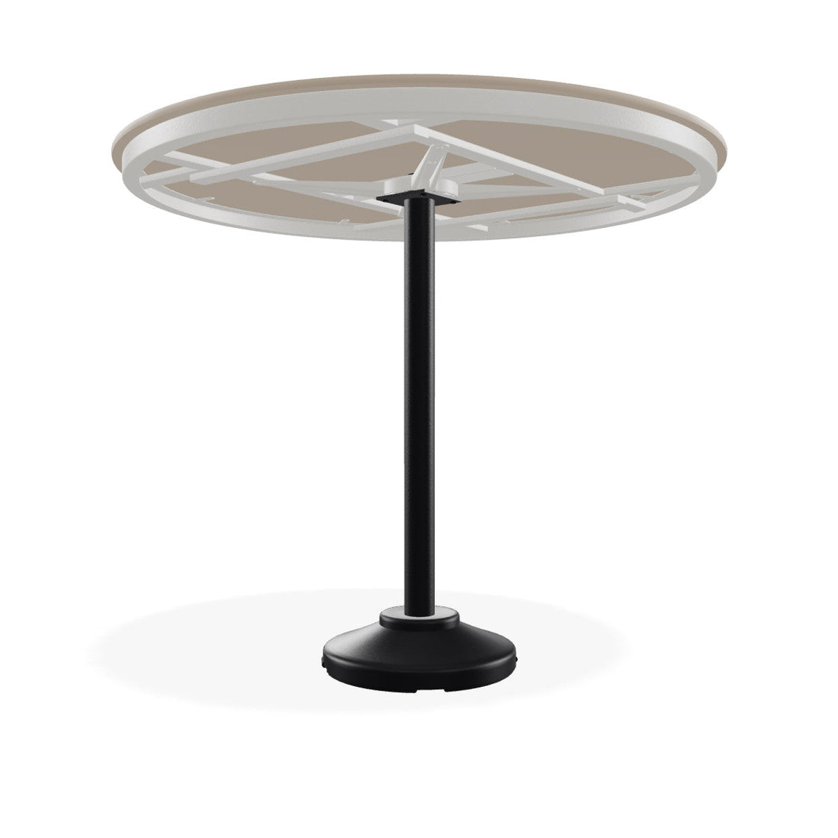 Telescope Bar Height 48" Round Top Table w/ 120lb Pedestal 