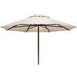 Telescope Commercial Market 9' Powdercoat Aluminum Commercial Market Umbrella - 600 