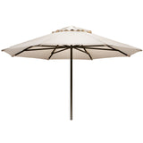 Telescope Commercial Market 9' Powdercoat Aluminum Commercial Market Umbrella - 600 