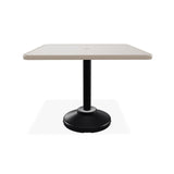 Telescope Dining Height 36" Square Value Hammered Table w/ 80lb Pedestal - T930-2P20BAS 