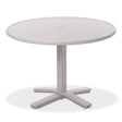Telescope Dining Height 42" Round Value Hammered Top Table w/ Pedestal - T900-2X20BAS 