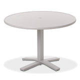 Telescope Dining Height 42" Round Value Hammered Top Table w/ Pedestal - T900-2X20BAS 
