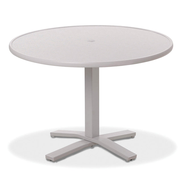Telescope Dining Height 42" Round Value Hammered Top Table w/ Pedestal - T900-2X20BAS 