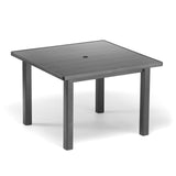 Telescope Dining Height 42" Square Aluminum Slat Top Table - 3880-3850LEG 