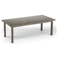 Telescope Dining Height 42" x 84" Rectangular Aluminum Slat Top Table - 3020-3850LEG 