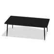 Telescope Dining Height 42" x 84" Rectangular Aluminum Slat Top Table w/ Tapered Legs - 3020-NL50LEG 