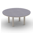 Telescope Dining Height 56" Round Aluminum Slat Top Table - 3110-2M00LEG 
