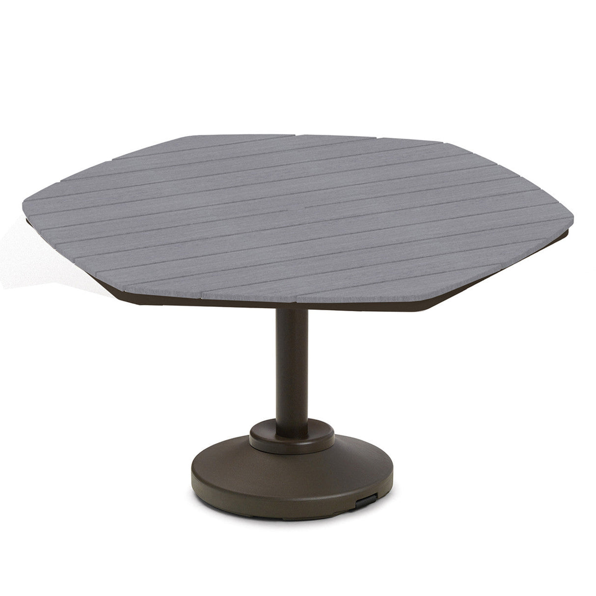 Telescope Dining Height 62" Hexagonal MGP Top Table w/ 120lb Pedestal 