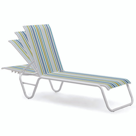 Telescope Gardenella Sling Four-Position Lay-flat Stacking Armless Chaise - 8080 4