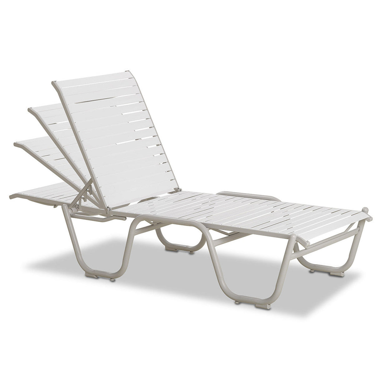 Telescope Reliance Contract Strap 16" Four-Position Lay-flat Stacking Armless Chaise - 7R30 1